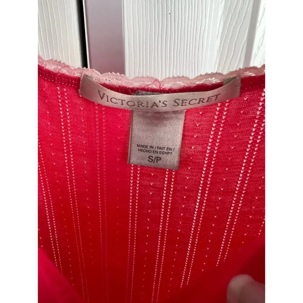 Victoria’s Secret Pink Lace Trim Sleep Romper Small‎ Y2K Modal Lounge